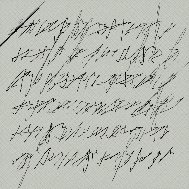 asemic #29 static NFT preview