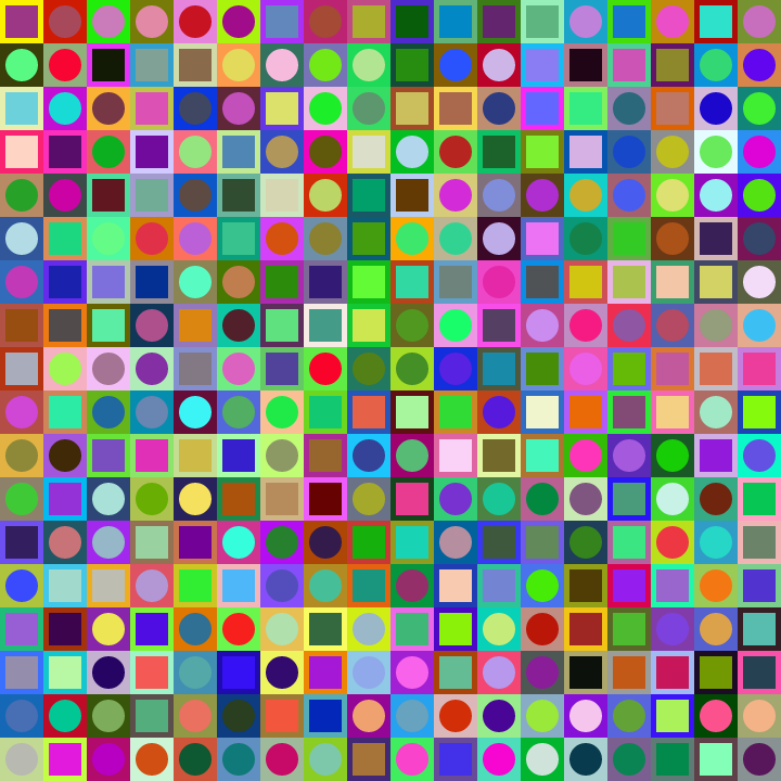 Square Dot Composition #135 static token preview