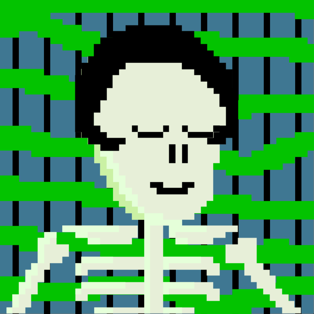 PIXEL SKULLETTI 1 #309 static NFT preview