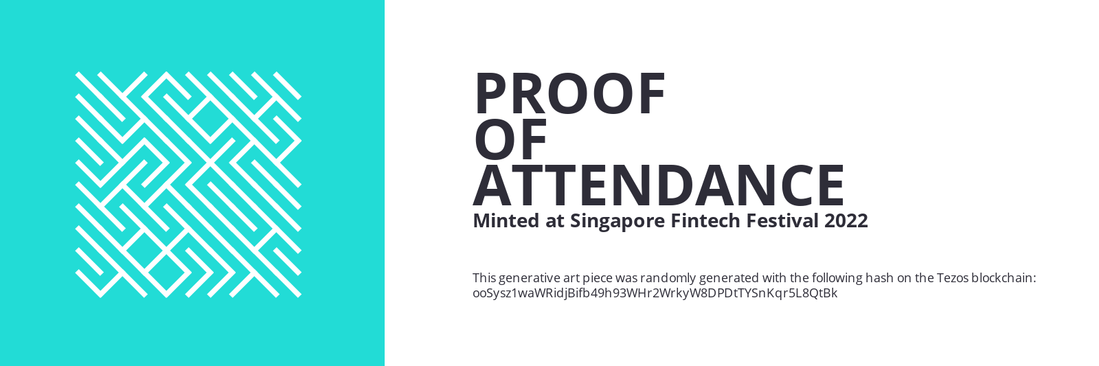 SFF2022 Proof of Attendance Token #324 static token preview