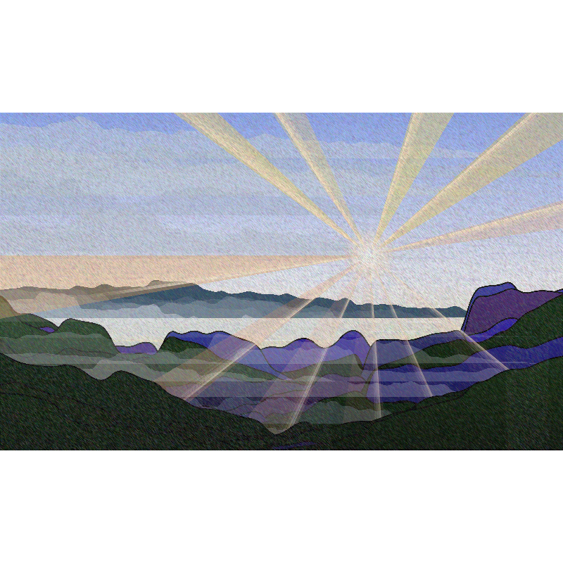 Sunrise over a Mountain Lake #53 static token preview