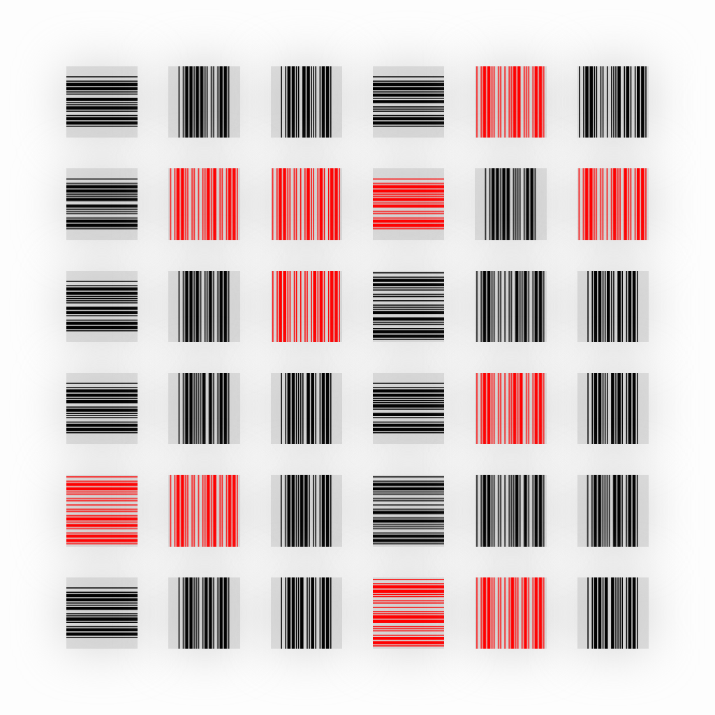 barcode(fxhash) #191 static NFT preview