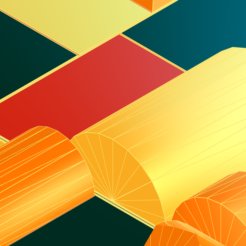Geometric city #208 static NFT preview