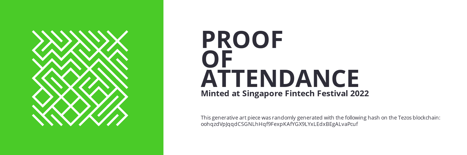 SFF2022 Proof of Attendance Token #682 static token preview