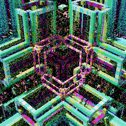 Colorful cubic sponge forms #63 static NFT preview