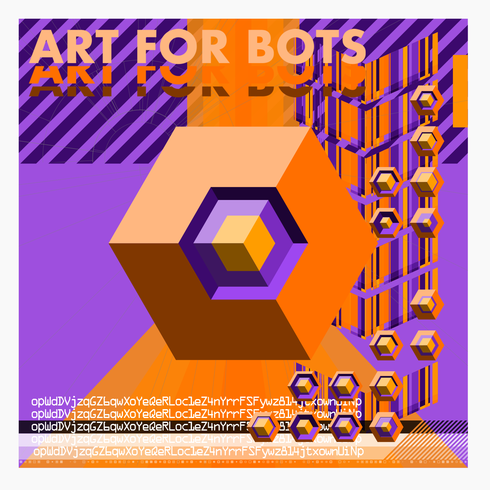 Hexagones - Art forBots forHumans forPrint #14 static token preview