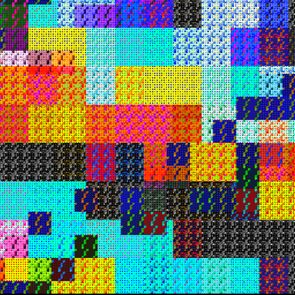 Multicolored Pixelated Field #17 static token preview