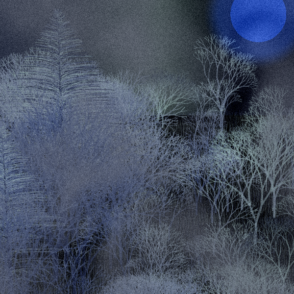 Moonlit Native Bush #37 static token preview