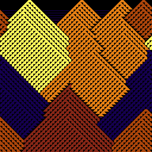 Cellular Mountains #75 static NFT preview