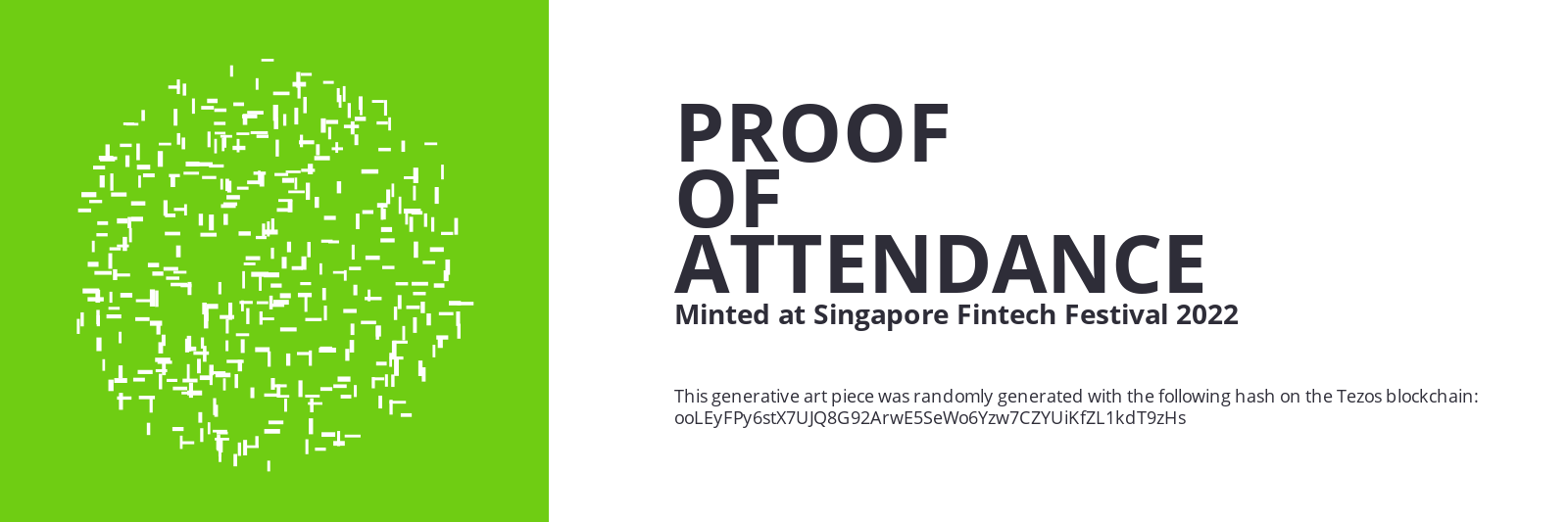 SFF2022 Proof of Attendance Token #1484 static token preview