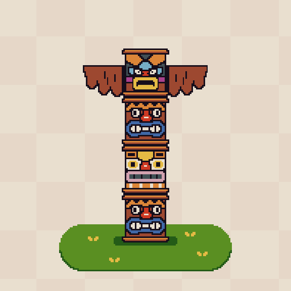 Tiki Totem #49 static NFT preview