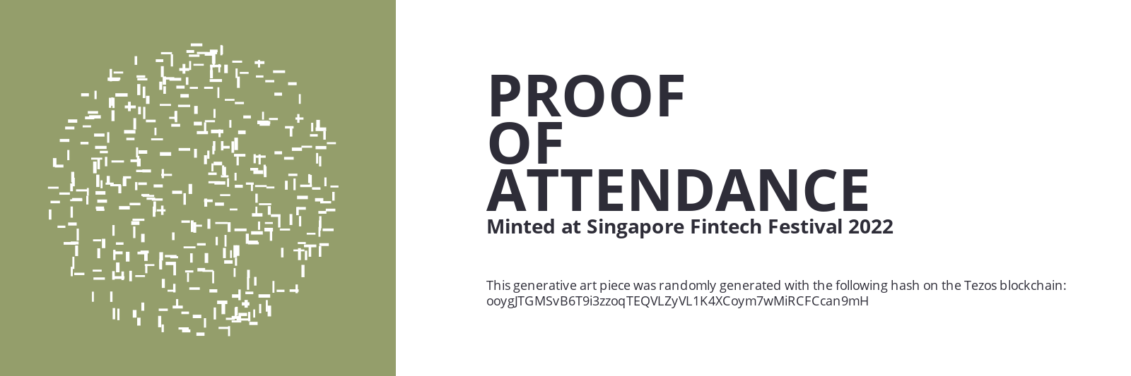 SFF2022 Proof of Attendance Token #1490 static token preview
