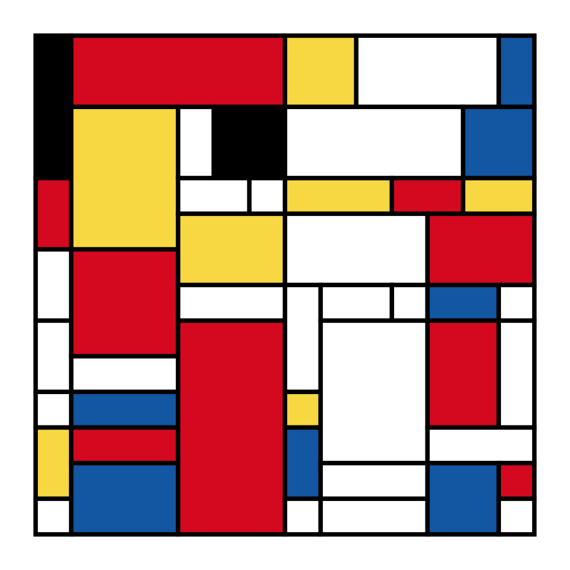 Mondrian squares #26 static token preview