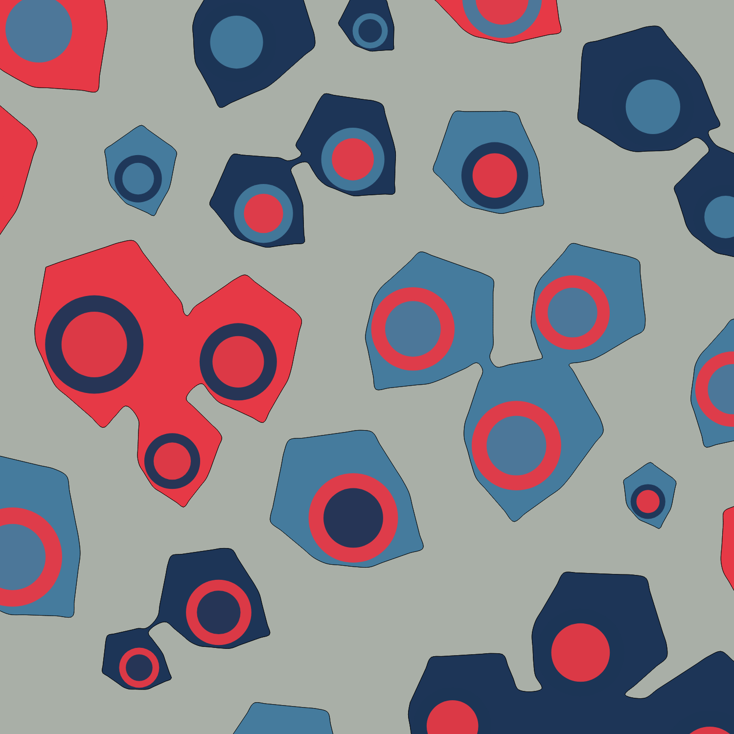 Geometric colorful shapes (Free edition) #111 static token preview