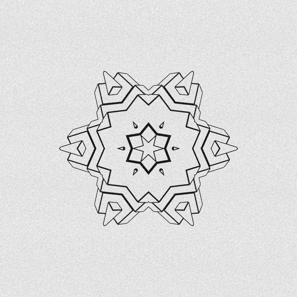 Monochrome Kaleido #119 static token preview
