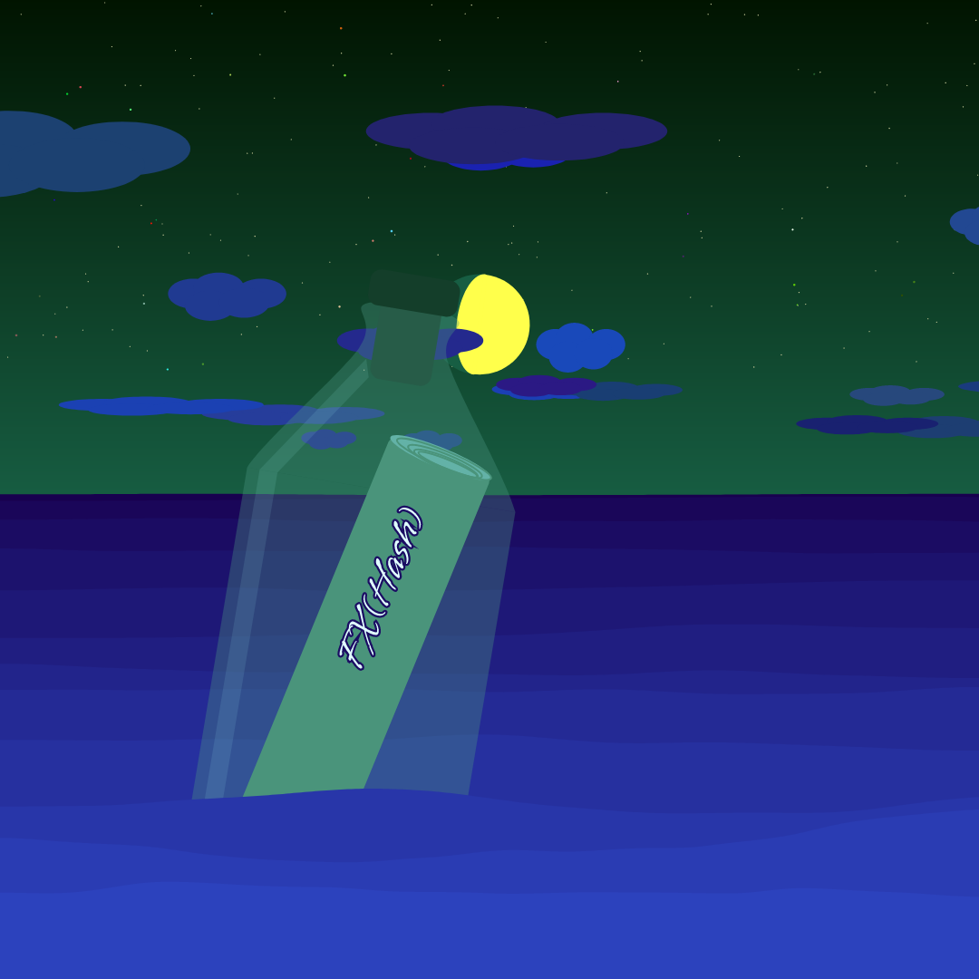 message in the bottle #80 static token preview