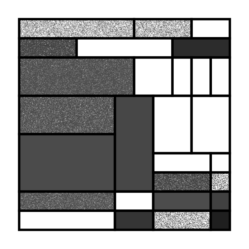Mono Mondrian #19 static token preview