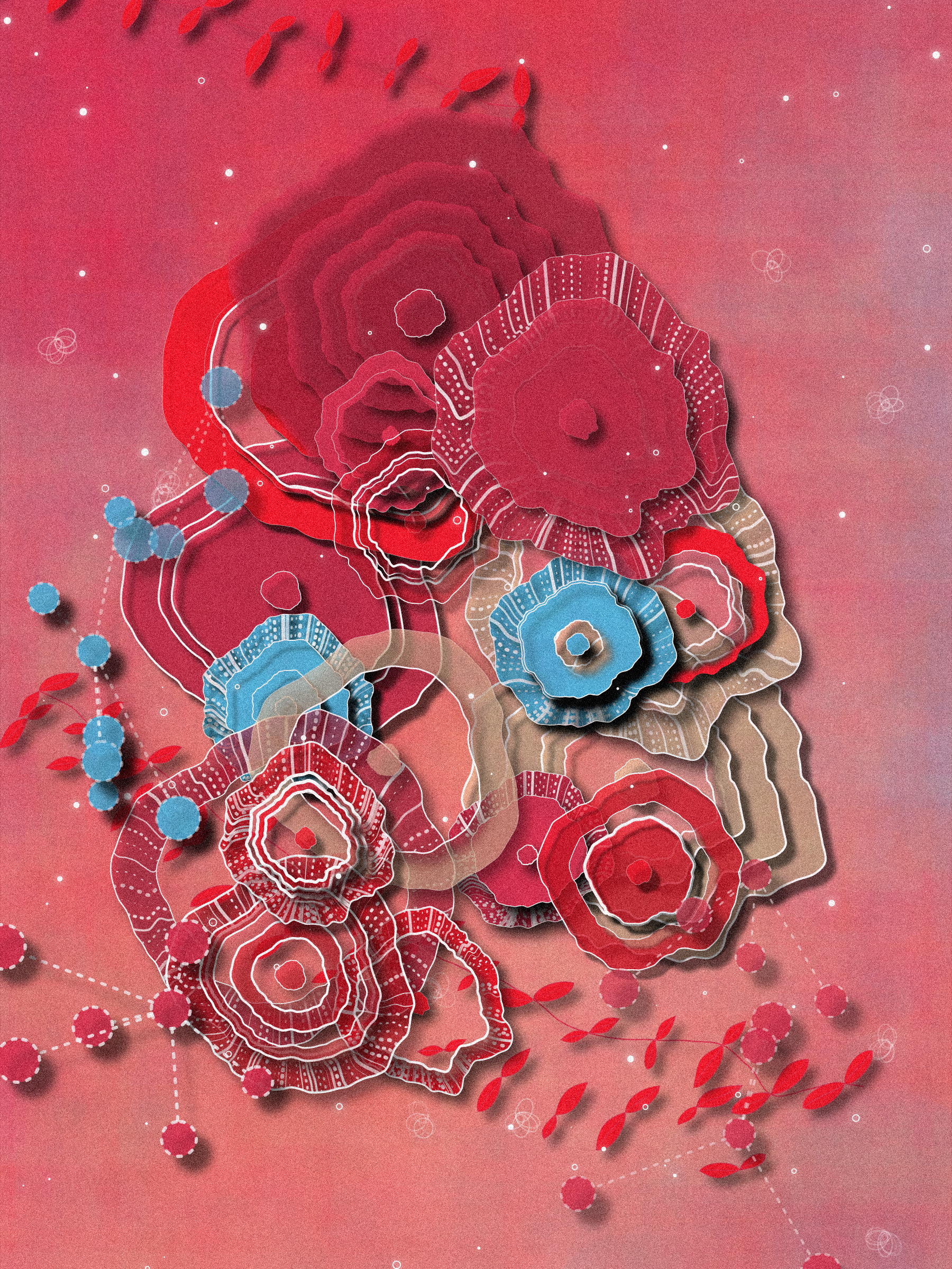 Coral #43 static NFT preview