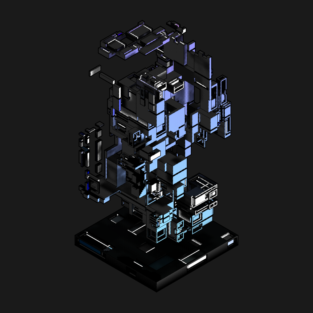Isofrag generator series II #166 static NFT preview