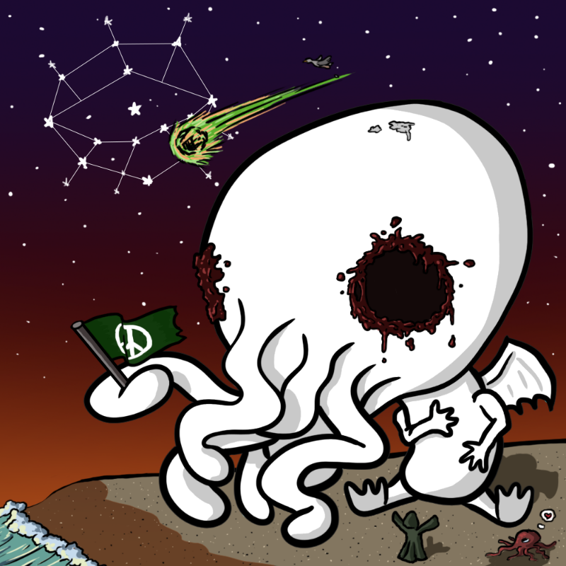 Chibi-thulhu #58 static NFT preview