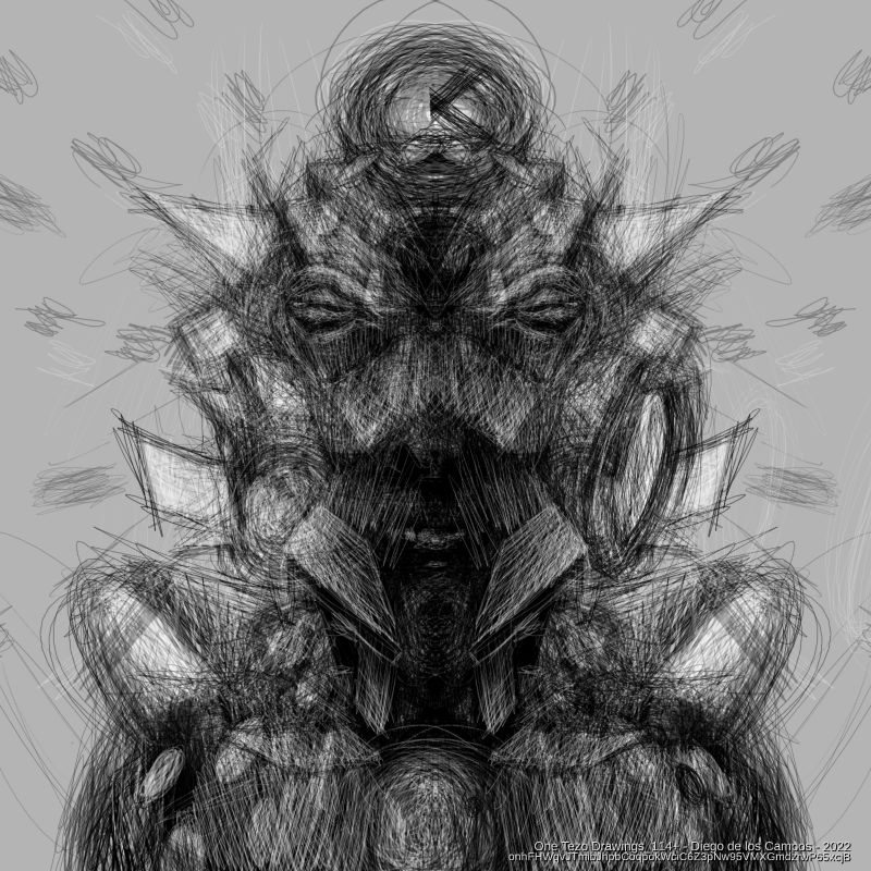 One Tezo Drawings_114+ #40 static token preview