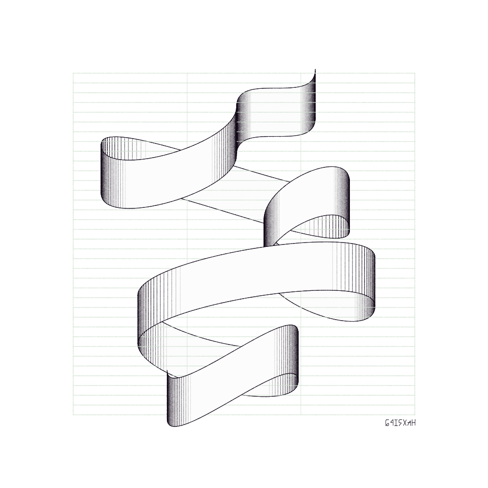 _ribbon study_ #166 static NFT preview