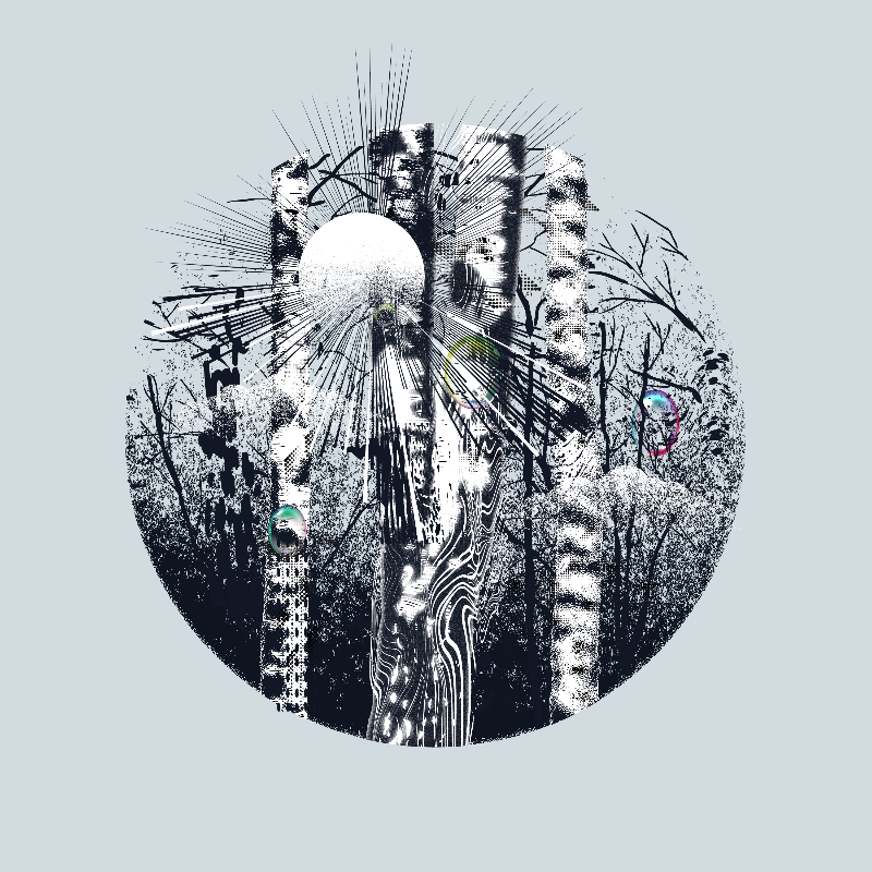 Washed Trees Fluor #55 static NFT preview