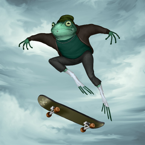 SKATER FROGS 🐸 #16 static token preview