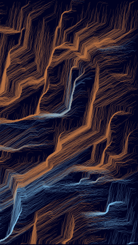 Algoscapes | Rock-face #367 static NFT preview