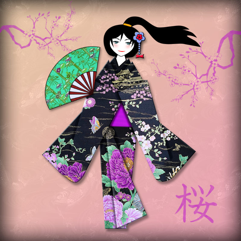 Origami Girls #33 static NFT preview