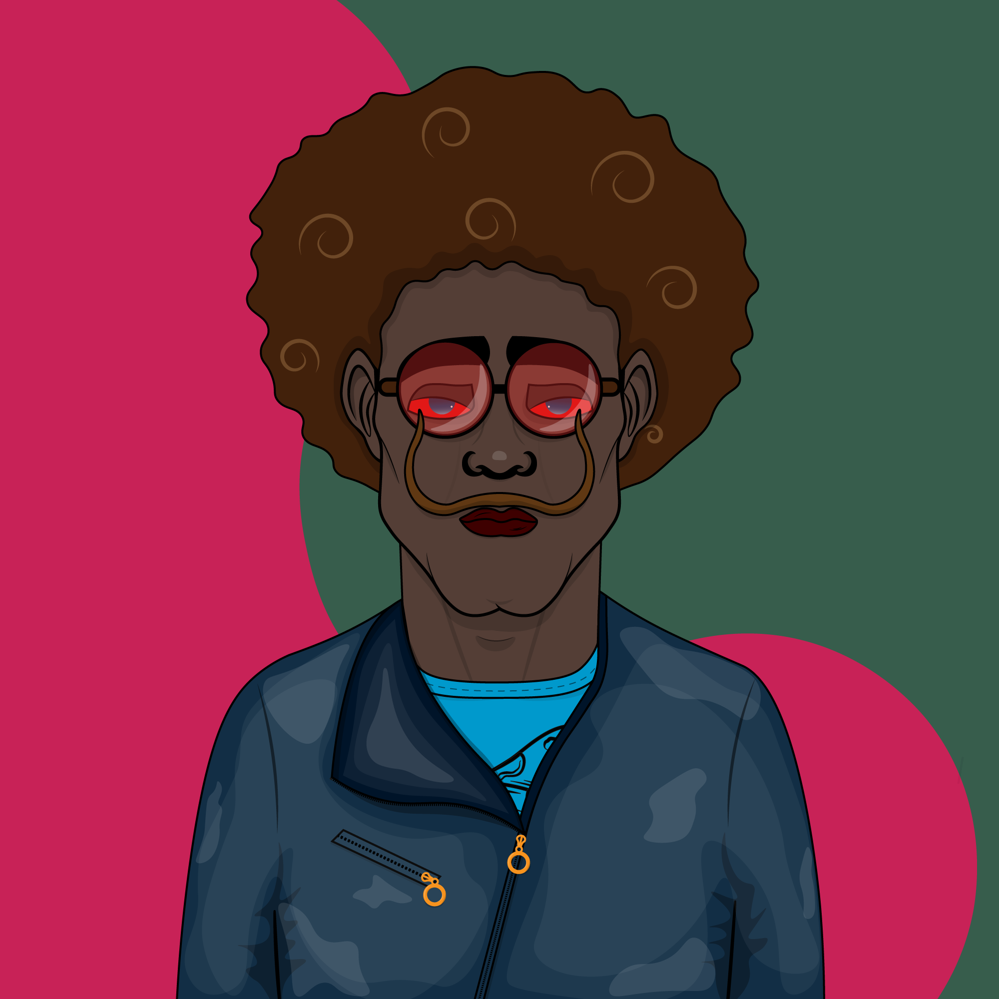 Mustachioed #184 static token preview