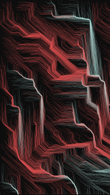 Algoscapes | Rock-face #59 static NFT preview