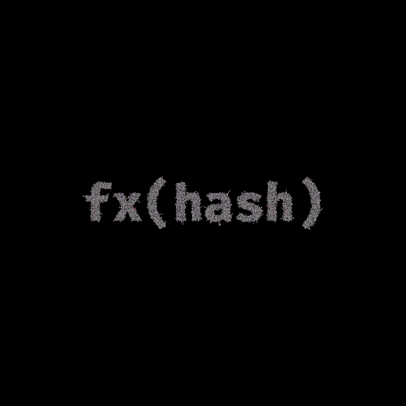 FXHASH Logo with Features #365 static token preview