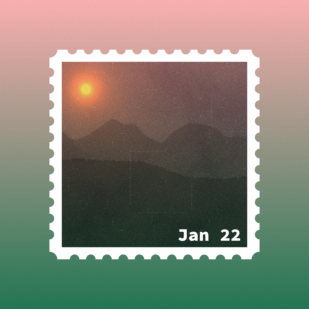 January 2022 stamp #41 static token preview