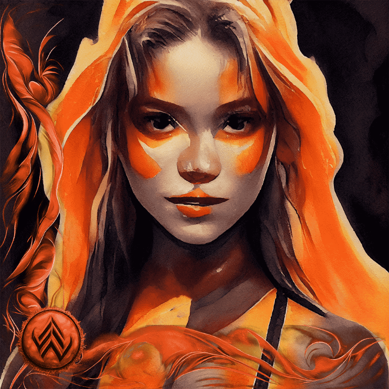 Leo Girl #4 static token preview