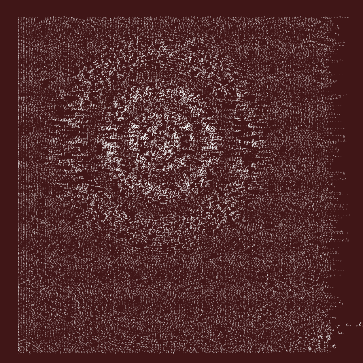Asemic Writing 1o1 #100 static token preview