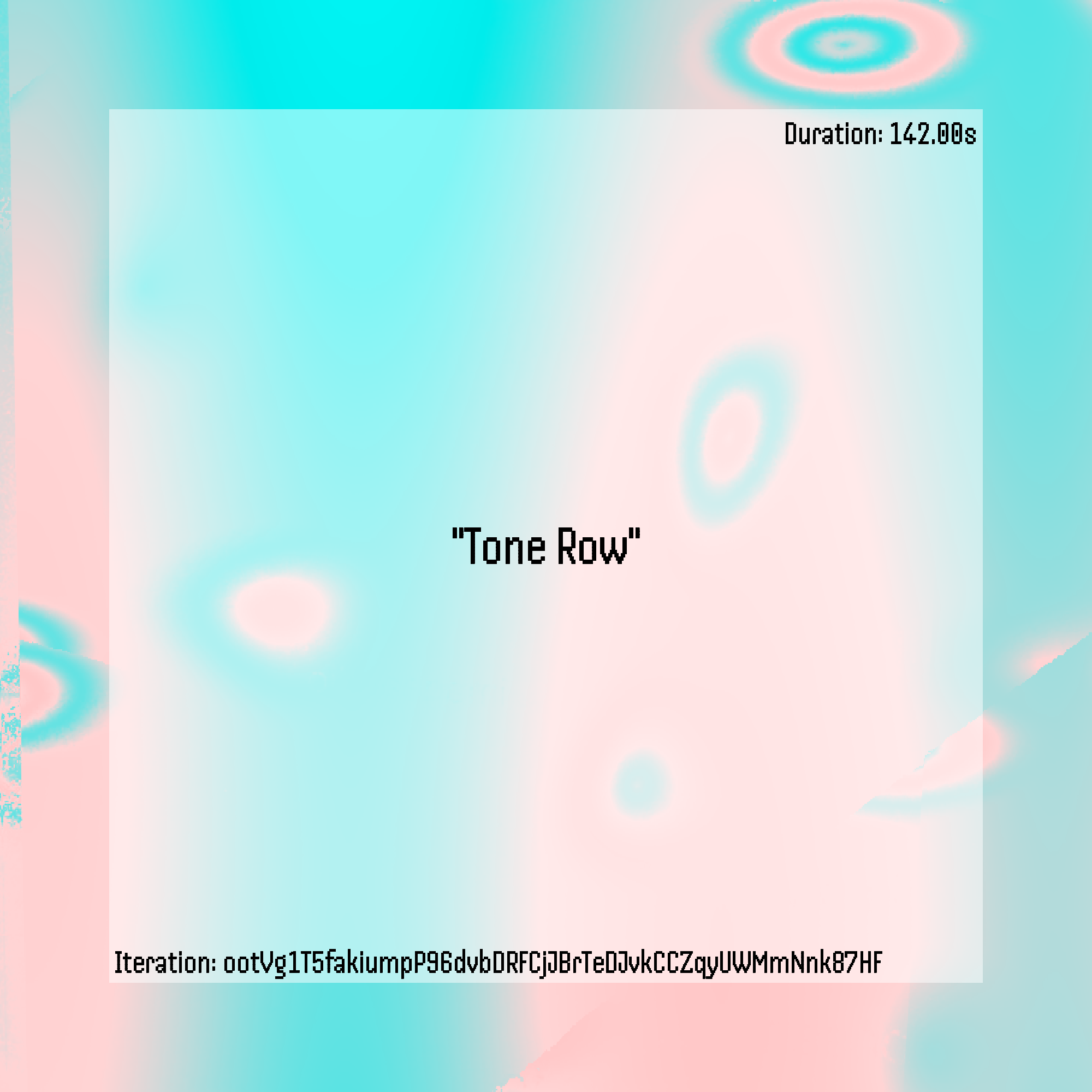 Tone Row #137 static token preview