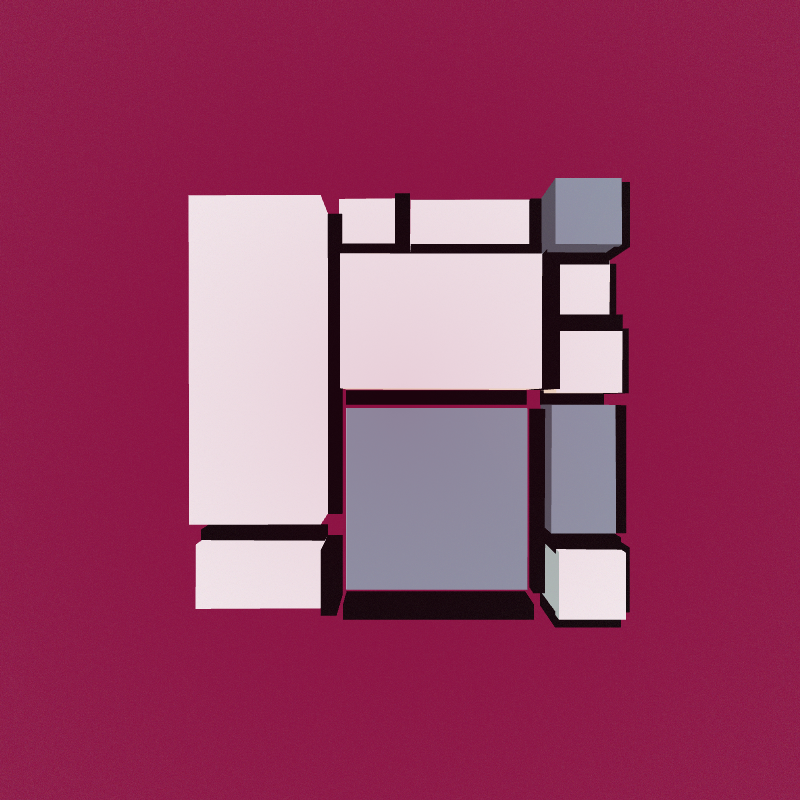 Mondrian3D #4 static NFT preview
