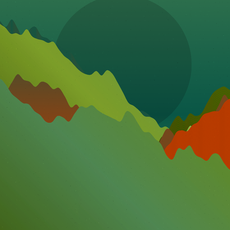 Rolling Hills at Sundown #56 static NFT preview