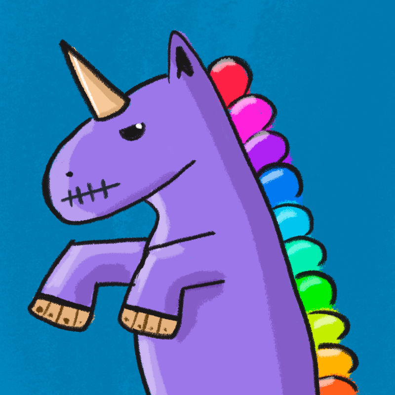Peculiar unicornos #108 static token preview