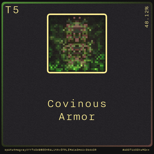 Gear for your quests - Armor #64 static NFT preview