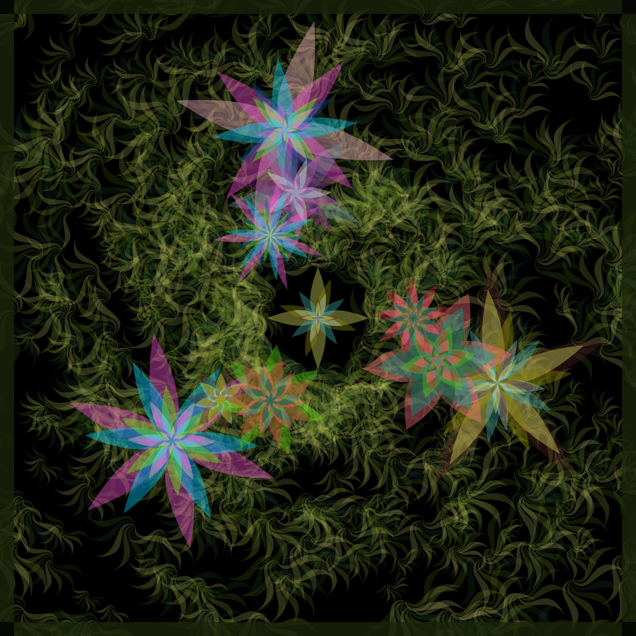 Bezier Garden #116 static NFT preview