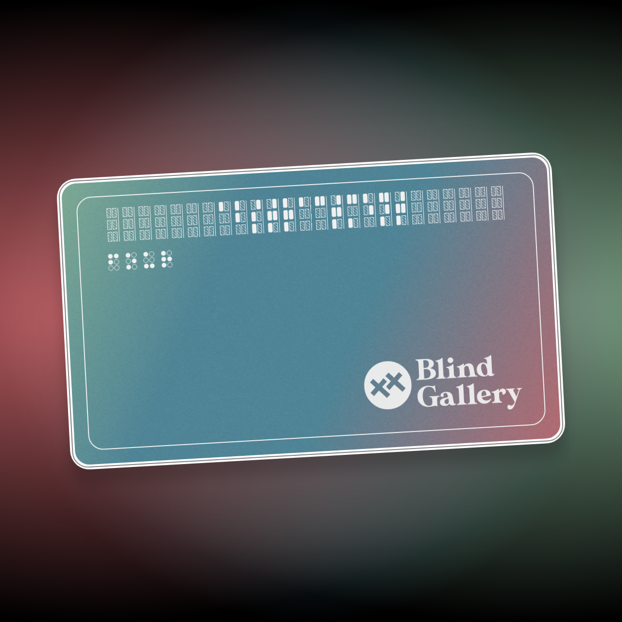 Blind Gallery Club Membership #354 static NFT preview