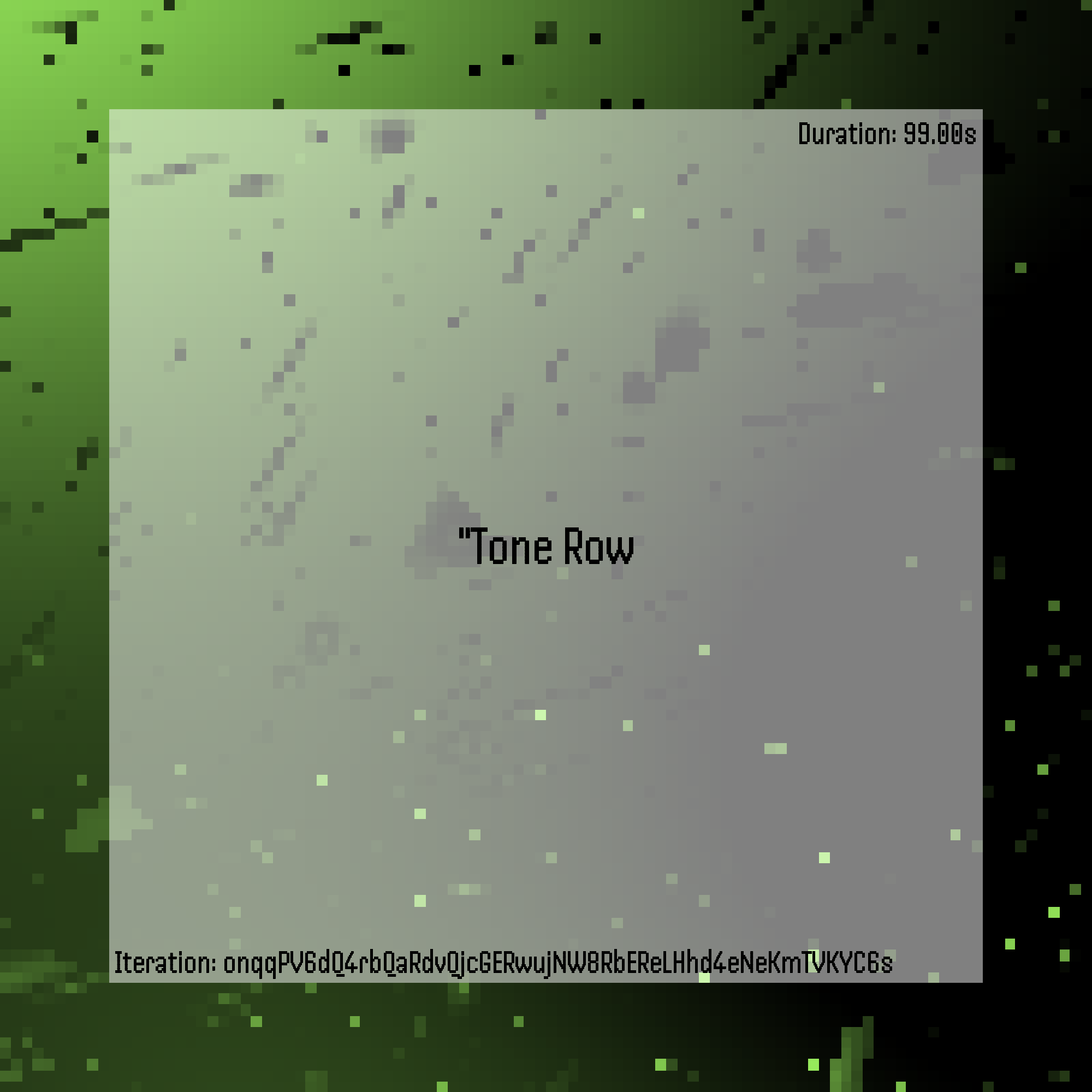 Tone Row #99 static NFT preview