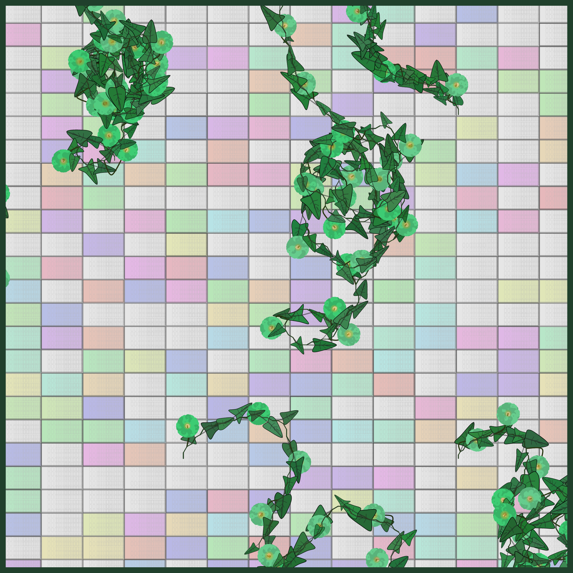 Tezbloom everywhere #48 static NFT preview