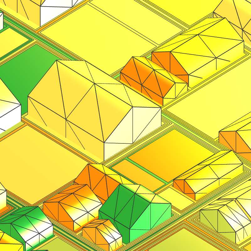 Geometric city #72 static NFT preview