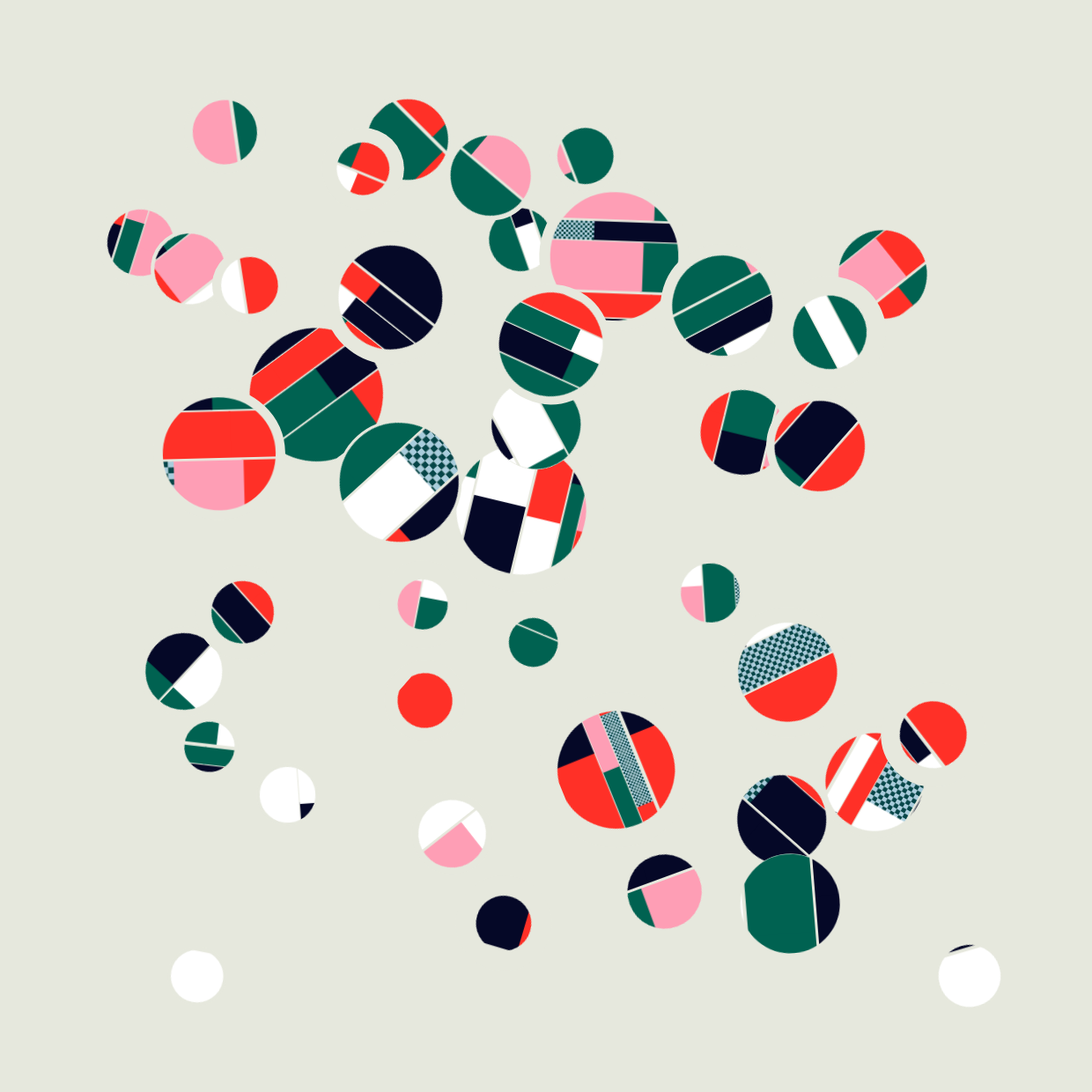 Influence no.1: Circular Expansion #45 static NFT preview