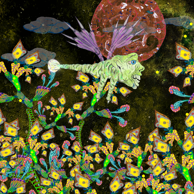 Fireflies and Flower Gardens #33 static NFT preview