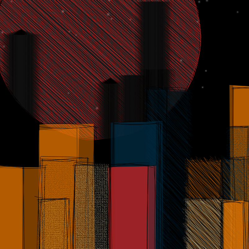 hastily-drawn cityscape sketch #27 static token preview