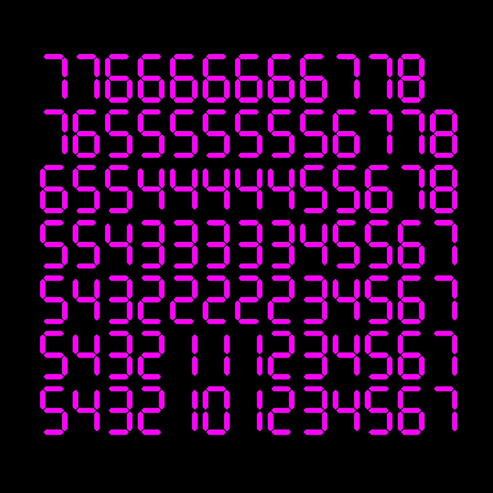 Digits #1220 static NFT preview
